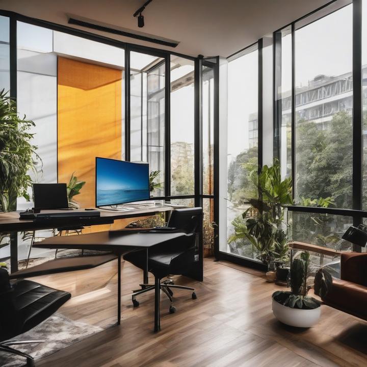 Person testing AI graphic design tools on computer screen.